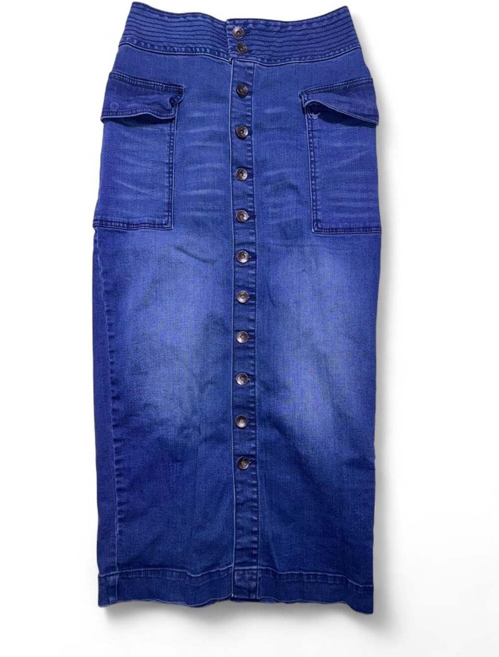 Cato Denim Est. 1946 Button-Down High Waisted Maxi Skirt
